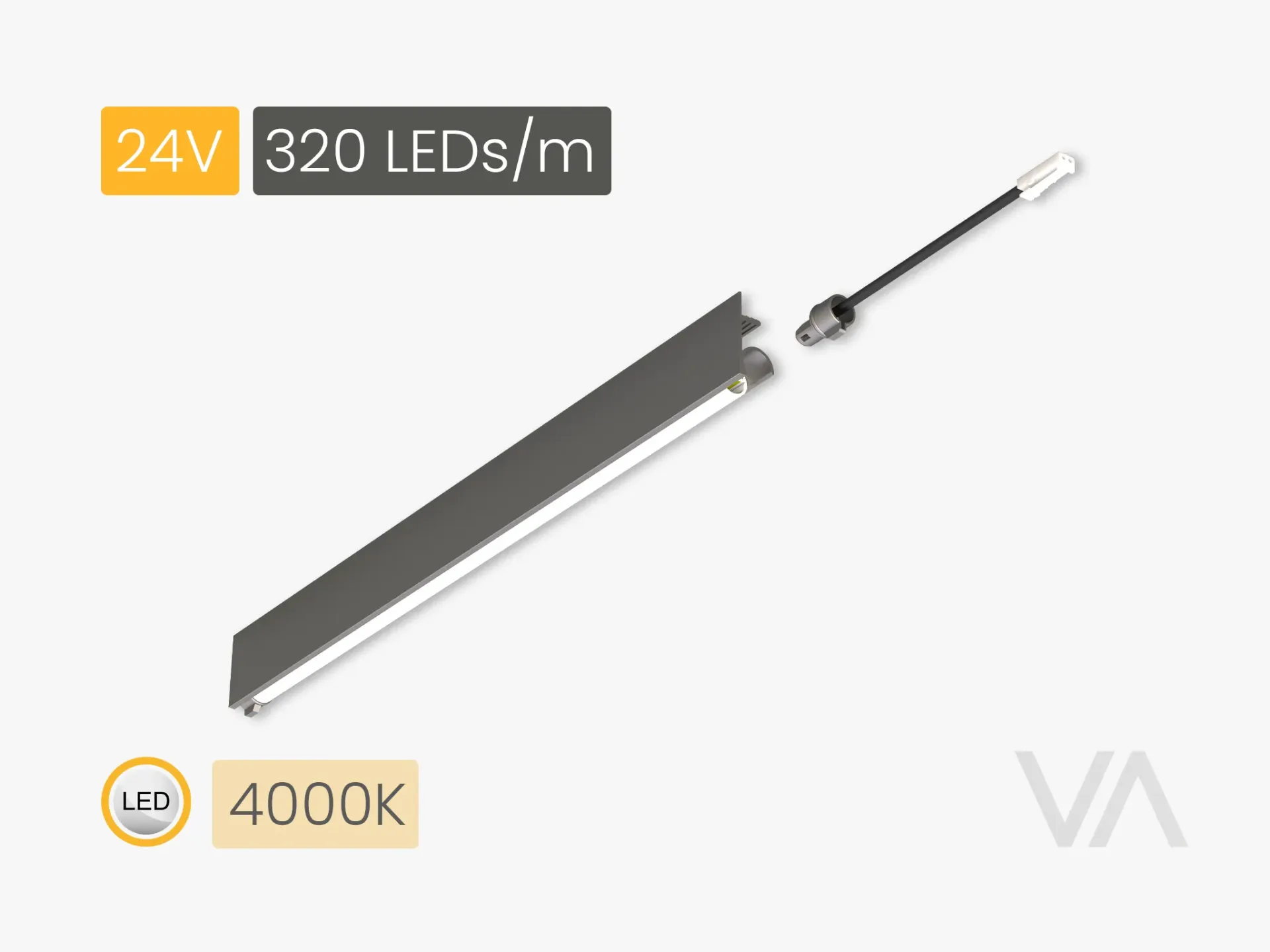 [PL4011 Linear Light,, 24V/5W, MC, 4000K, 320 LED] 201.10.22.005 PL4011 Linear Light