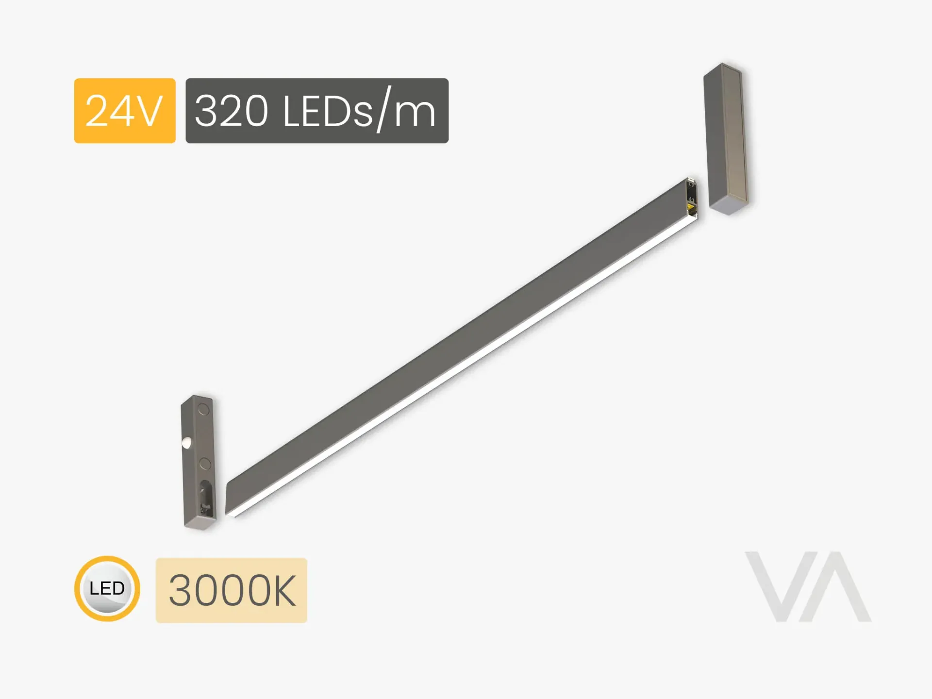 [PL4006 Linear Light, 24V/5W, MC, 3000K, 320 LED] 201.10.22.011 PL4006 Linear Light