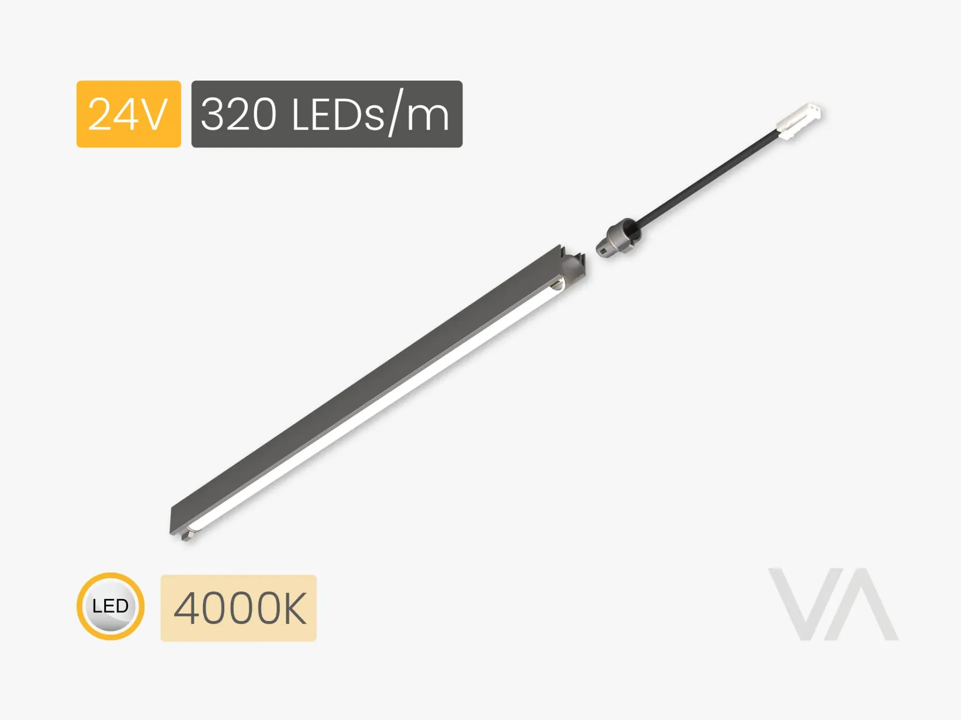 [PL4007 Linear Light, 24V/5W, MC, 4000K, 320 LED] 201.10.22.013 PL4007 Linear Light