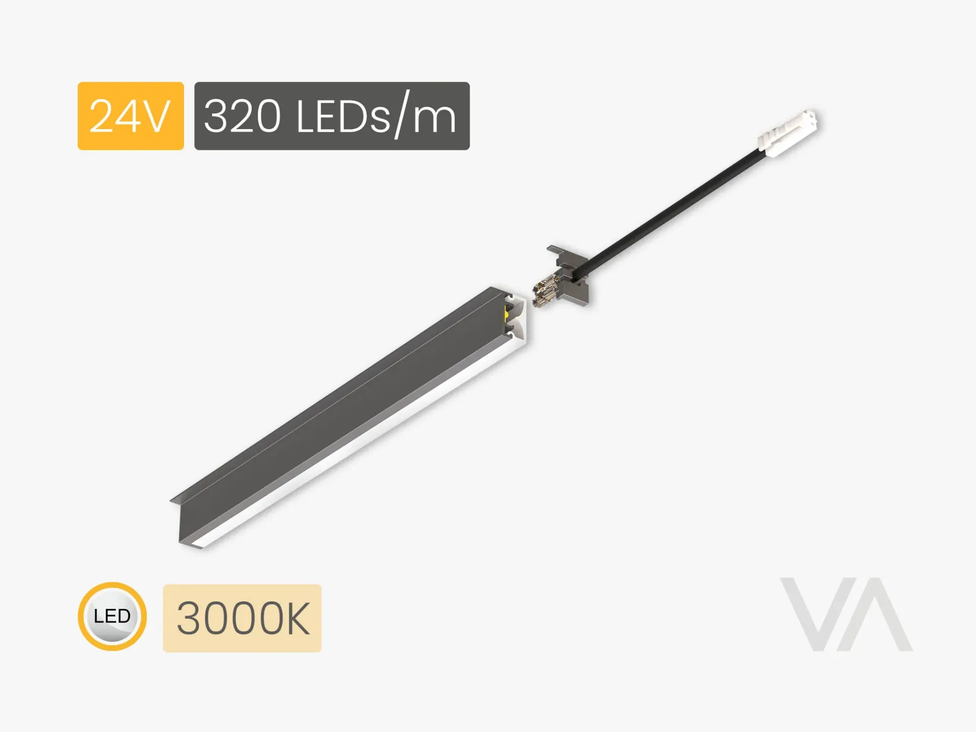 [PL4002 Linear Light,, 24V/5W, MC, 3000K, 320 LED] 201.10.22.020 PL4002 Linear Light