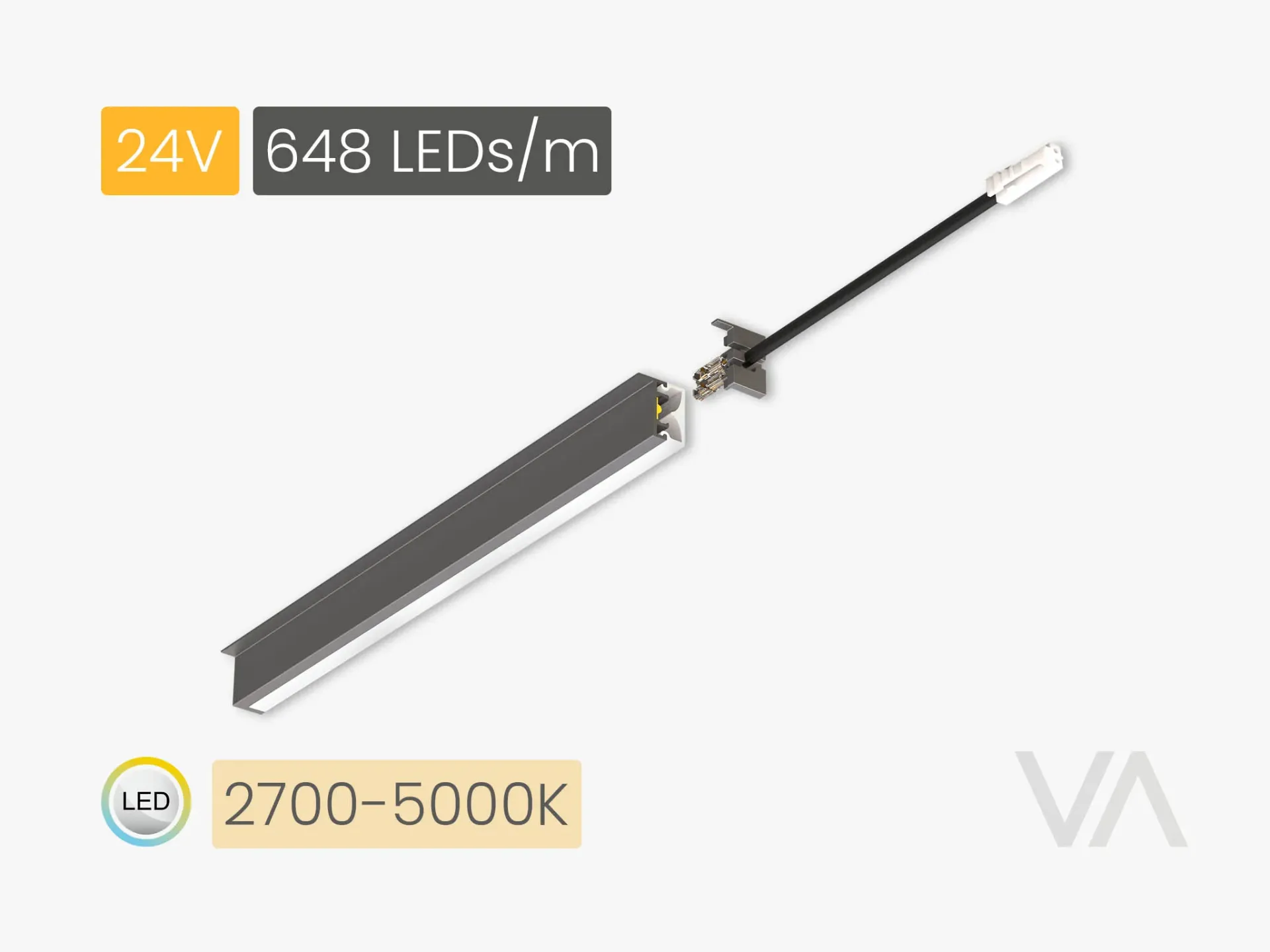 [PL4002 Linear Light,, 24V/5W, MW 2700-5000K, 648 LED] 201.11.22.002 PL4002 Linear Light