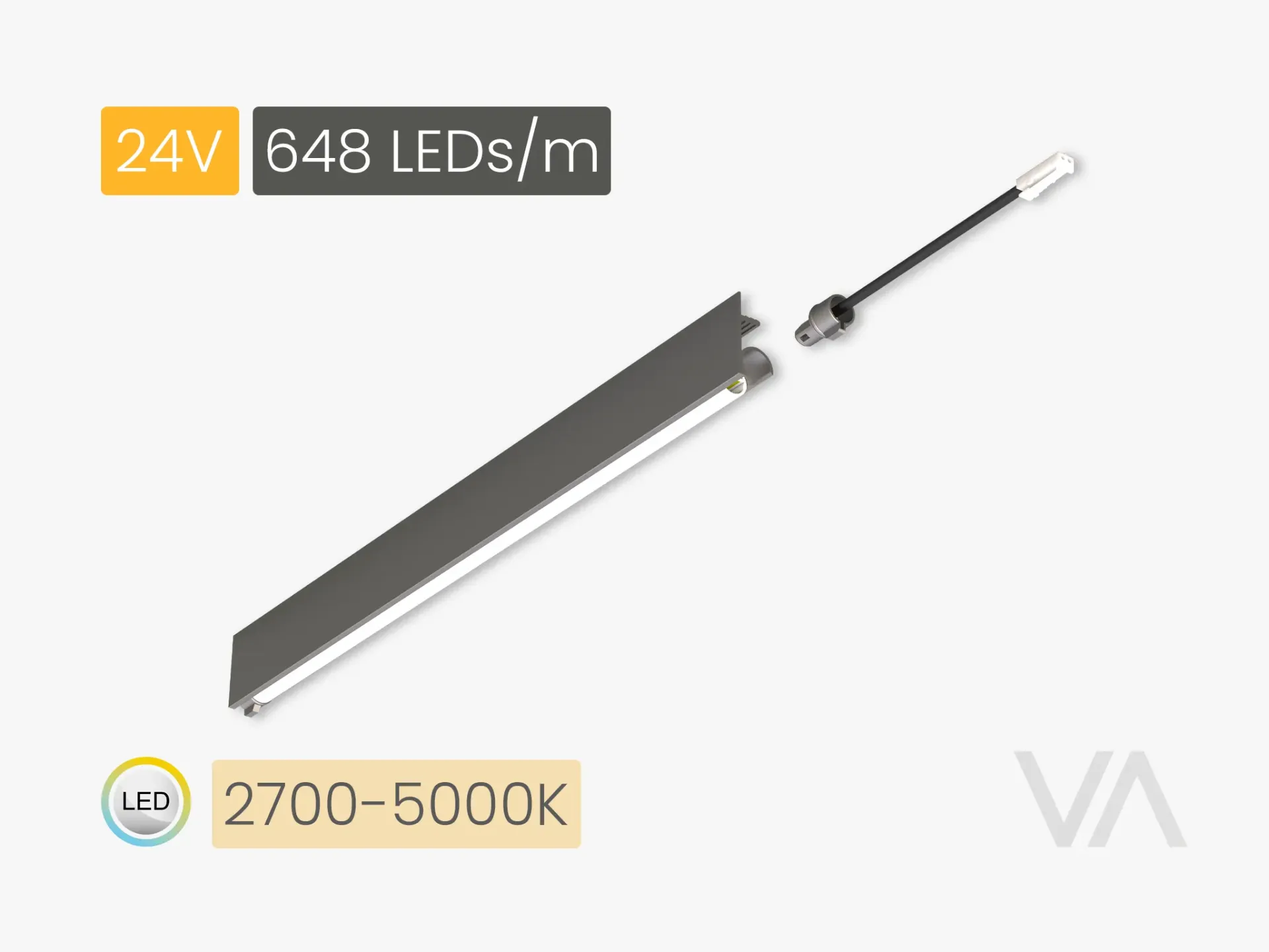 [PL4011 Linear Light, ,24V/5W, MW 2700-5000K, 648 LED] 201.11.22.003 PL4011 Linear Light