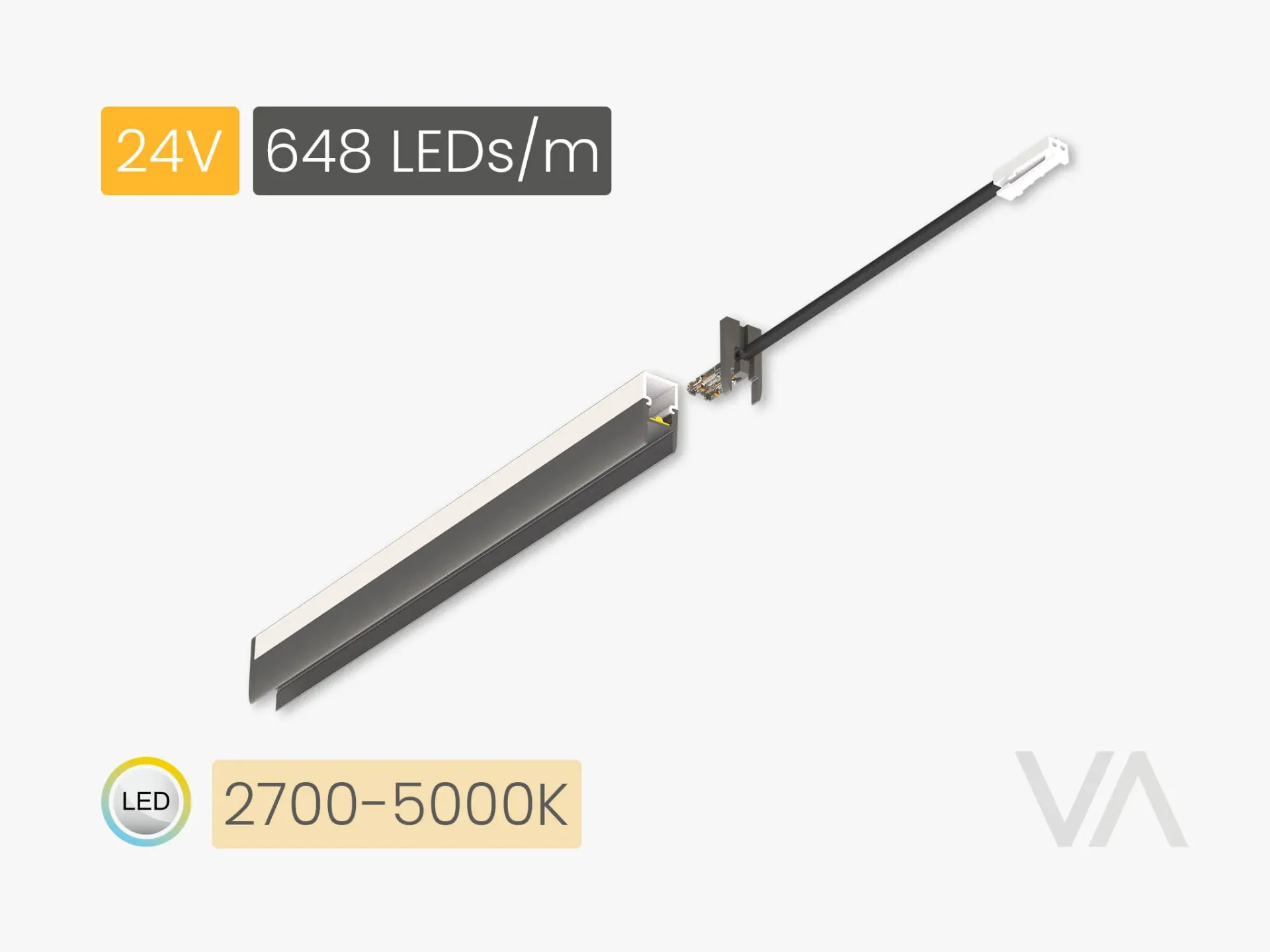 [PL4004 Linear Light,, 24V/5W, MW 2700-5000K, 648 LED] 201.11.22.004 PL4004 Linear Light