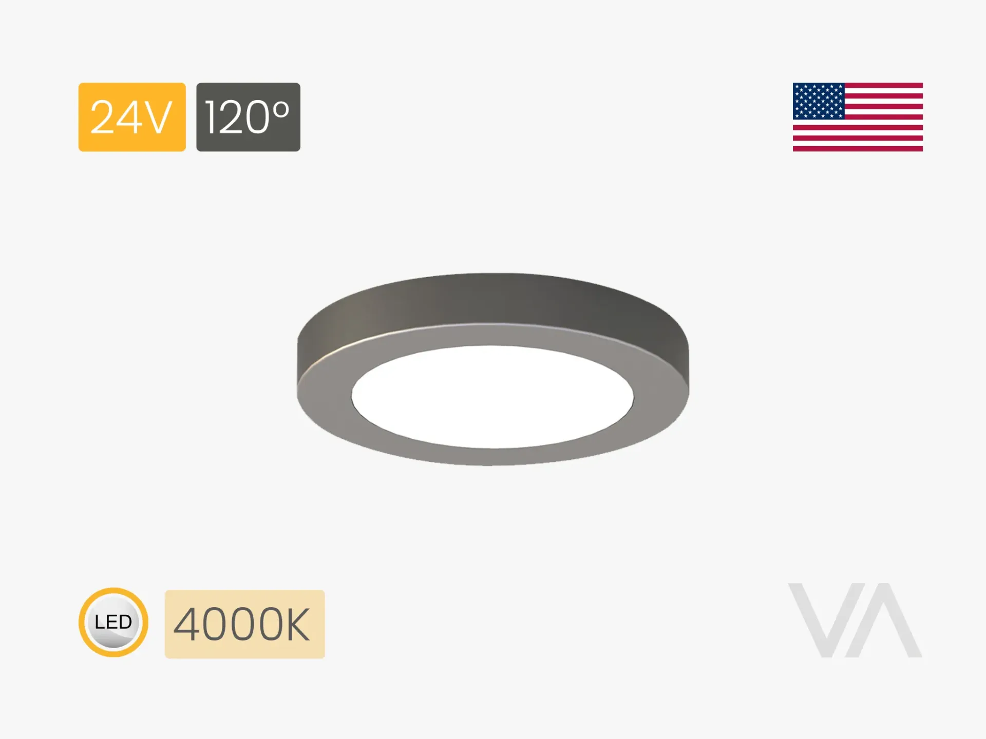[SL4004 Downlight, 24V/2,5W, MC, 3000K, DIA 65 mm] 203.30.22.004 SL4004 Downlight
