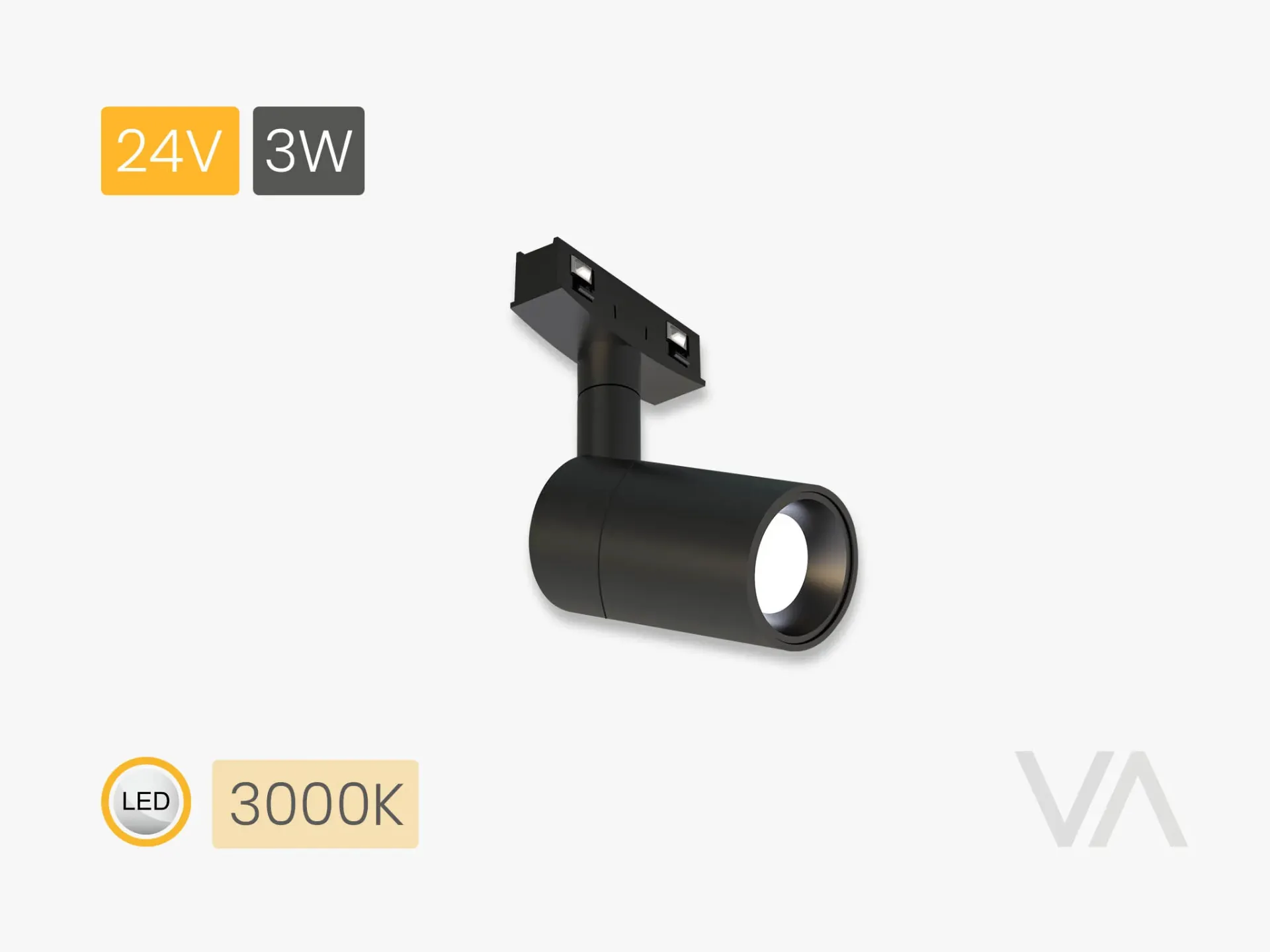 [TL4005 Mini Track Light, Spot, 24V/3W, MC, 3000K] 204.10.21.003 TL4005 Mini Track Light