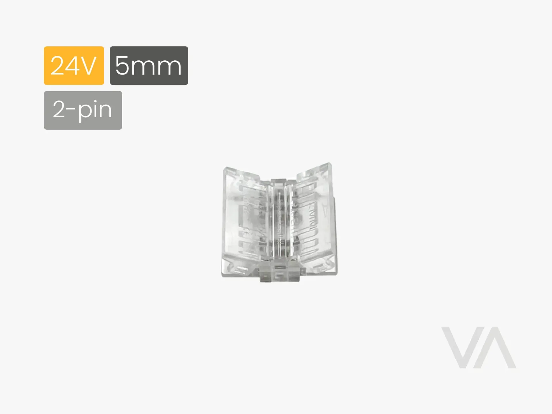 [LC3005 Straight Connector, 2-pin, 8mm] 209.09.00.001 LC3005 Straight Connector