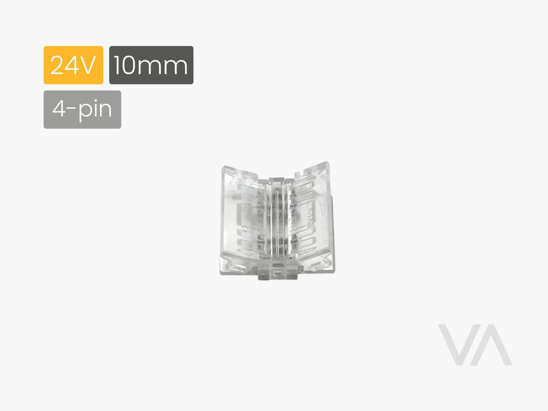 [LC3080 Straight Connector, 4-pin, 10mm] 209.19.00.008 LC3080 Straight Connector
