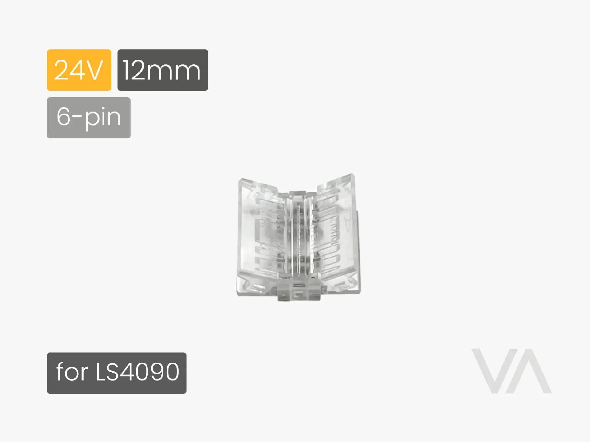 [LC3090 Straight Connector, 6-pin, 12mm] 209.19.00.011 LC3090 Straight Connector