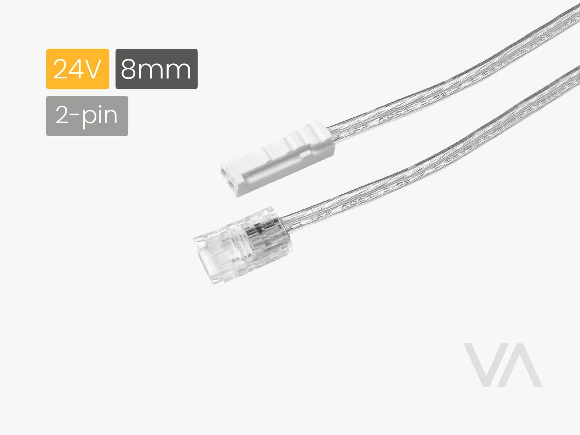 [LC4041 Connecting Cable, 2-pin, 8mm, 24V] 209.19.00.014 LC4041 Connecting Cable